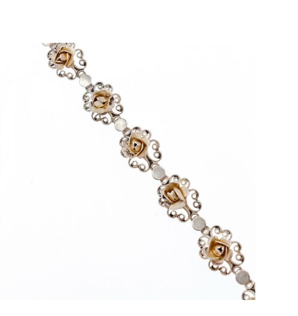 Vintage 925 Sterling Silver Bracelet Size 7 In